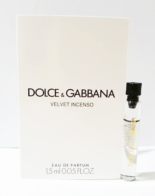 Velvet Incenso By Dolce & Gabbana 1.5ml 0.05 fl. o.z. hivatalos parfüm minta, Velvet Incenso By Dolce & Gabbana 1.5ml 0.05 fl. o.z. amostra oficial de perfume, Velvet Incenso By Dolce & Gabbana 1.5ml 0.05 fl. o.z. 官方香水样品, Mostră oficială de parfum Velvet Incenso By Dolce & Gabbana 1.5ml 0.05 fl. o.z., Velvet Incenso By Dolce & Gabbana 1.5ml 0.05 fl. o.z. oficiální vzorek parfému