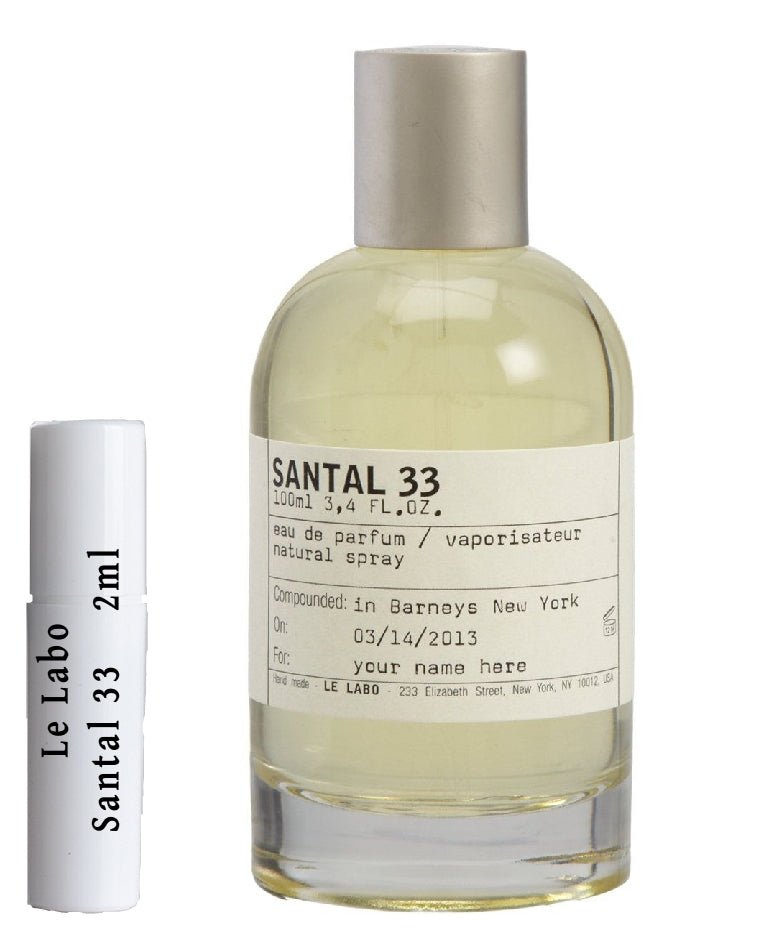 Le Labo Santal 33 2ml 0.06 fl. o.z. parfymprov, Le Labo Santal 33 2ml 0.06 fl. o.z. parfumeprøve, Le Labo Santal 33 2ml 0.06 fl. o.z. parfumstalen, Le Labo Santal 33 2ml 0.06 fl. o.z. muestra de perfume,
