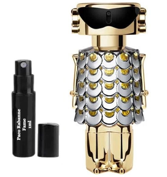 Paco Rabanne Fame 1ml 0.03 fl. o.z. perfume sample, Paco Rabanne Fame 1ml 0.03 fl. o.z. 液量オンス公式香水サンプル, Paco Rabanne Fame 1ml 0.03 fl. o.z. парфюмна проба, Paco Rabanne Fame 1ml 0.03 fl. o.z. échantillon de parfum, Paco Rabanne Fame 1ml 0.03 fl. o.z. hajuvesinäyte, Paco Rabanne Fame 1ml 0.03 fl. o.z. próbka perfum, Paco Rabanne Fame 1ml 0.03 fl. o.z. Parfümprobe