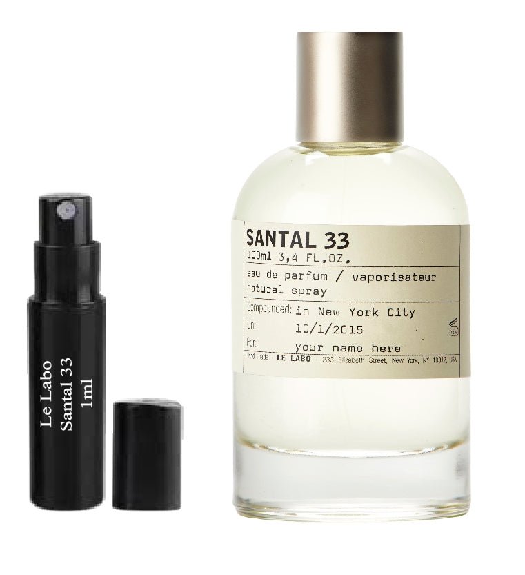 Le Labo Santal 33 1ml 0.03 fl. o.z. perfume sample, Le Labo Santal 33 1ml 0.03 fl. o.z. 液量オンス公式香水サンプル, Le Labo Santal 33 1ml 0.03 fl. o.z. парфюмна проба, Le Labo Santal 33 1ml 0.03 fl. o.z. échantillon de parfum, Le Labo Santal 33 1ml 0.03 fl. o.z. hajuvesinäyte, Le Labo Santal 33 1ml 0.03 fl. o.z. próbka perfum, Le Labo Santal 33 1ml 0.03 fl. o.z. Parfümprobe